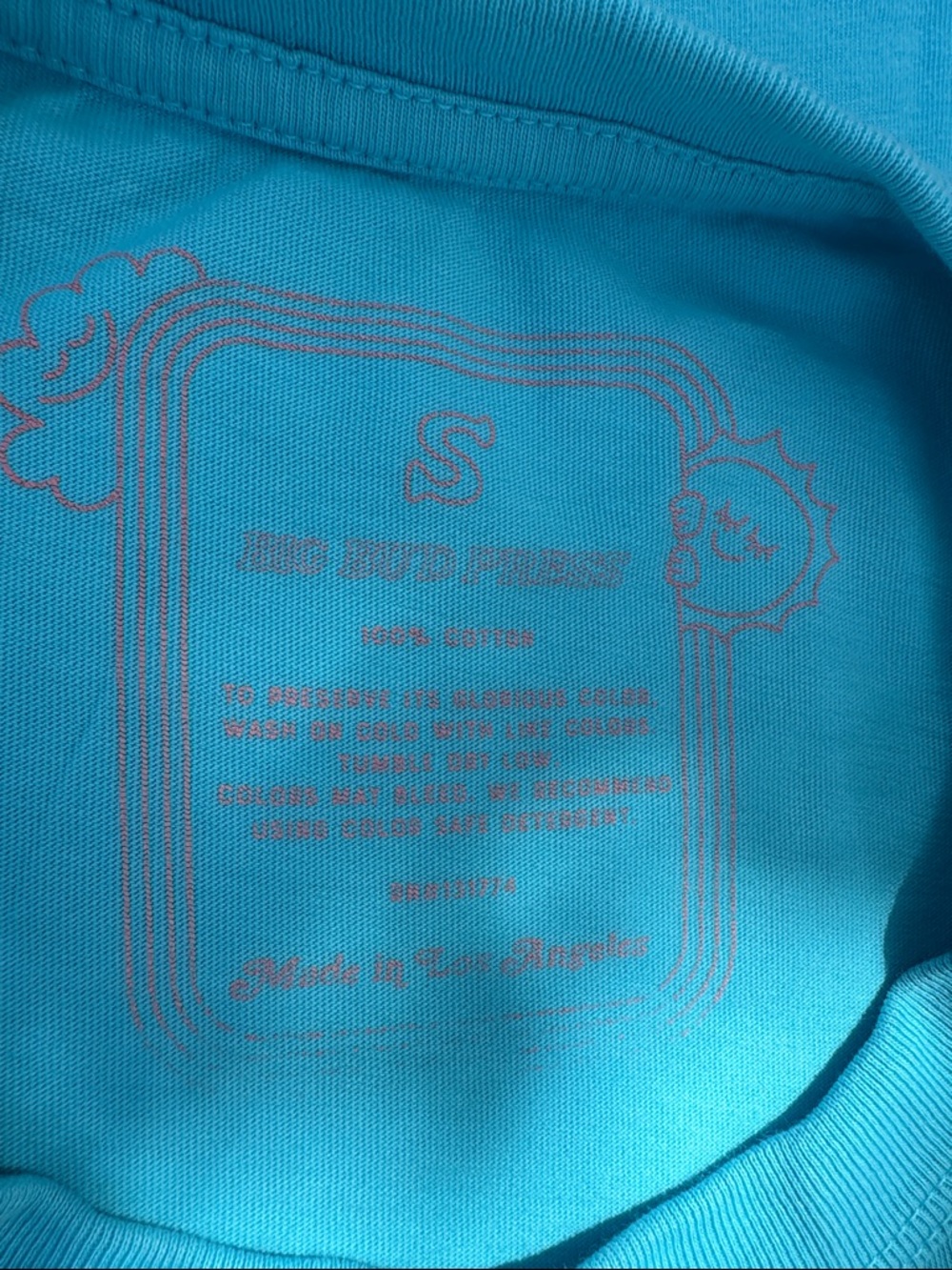 Big Bud Press Generous Lover
Tee Turquoise Blue Size S - Picture 7 of 10